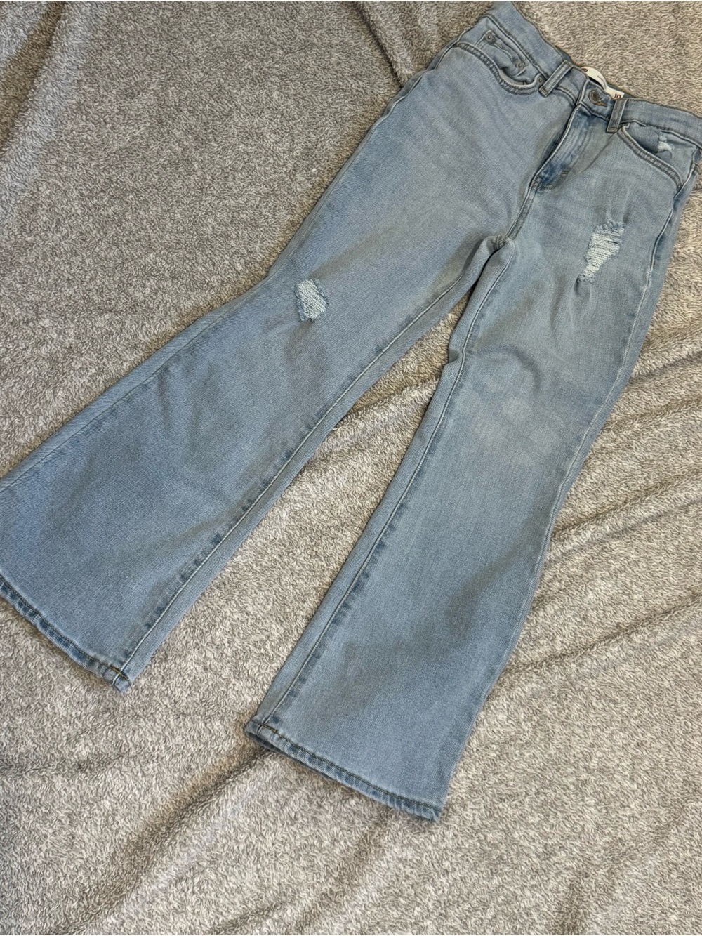 Levi's girls light blue baggy flare jeans